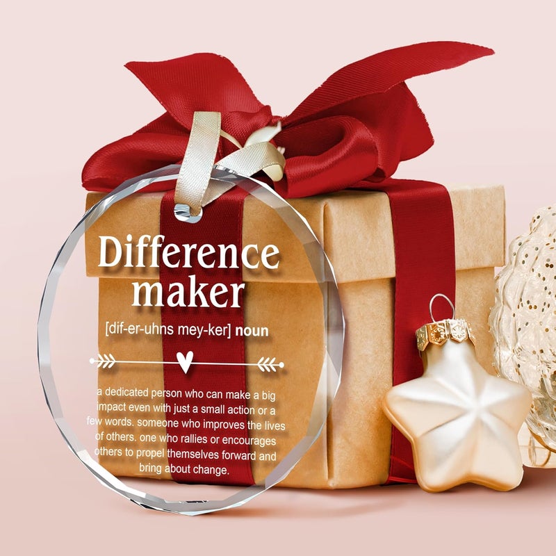 SUCHAGIFT Appreciation Gifts for Women - Thank You Gifts for Women, Boss, Coworkers, Manager, Teacher, Nurse, Mom, Friends - Coworker Appreciation Gift - Thank You Ornaments - Glass Ornament - Image 4